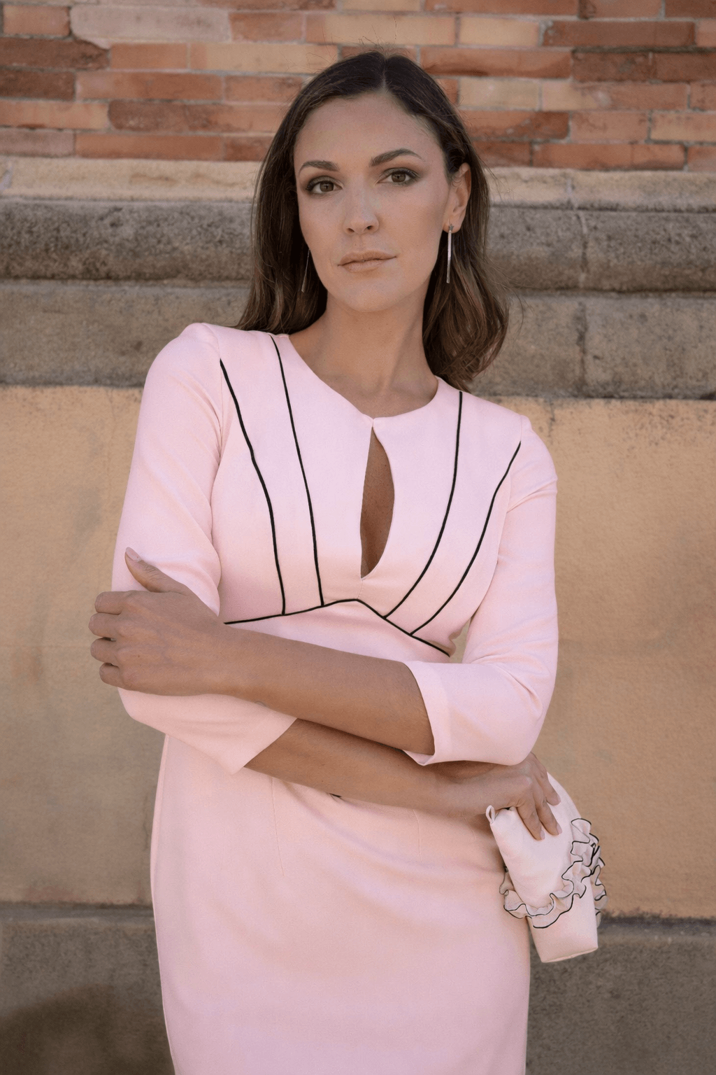 vestido rosa vivos