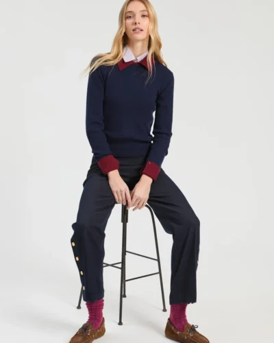 Pantalón Mikaela estructura elástica denim