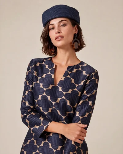 Vestido satinado blue