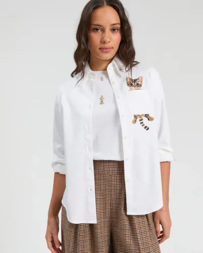 Camisa Magda Panama blanco