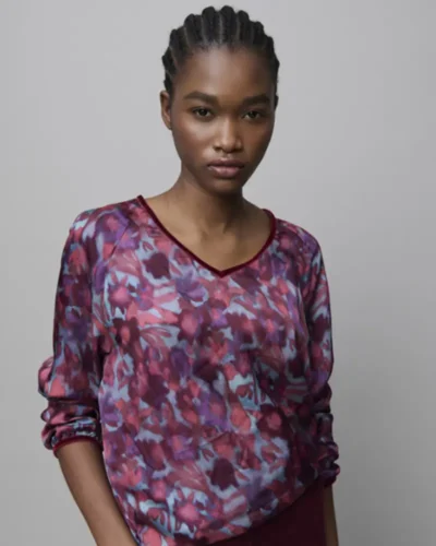 Blusa Fluida Estampada Aldo Martins