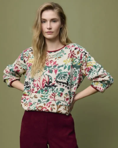 Jersey multicolor floral Aldo Martins para mujer